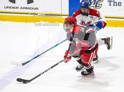 Thumbnail 2 in Frederick Gunn vs. Mount St. Charles (True Hockey Prep Cup) photogallery.