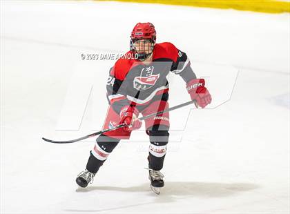 Thumbnail 3 in Frederick Gunn vs. Mount St. Charles (True Hockey Prep Cup) photogallery.