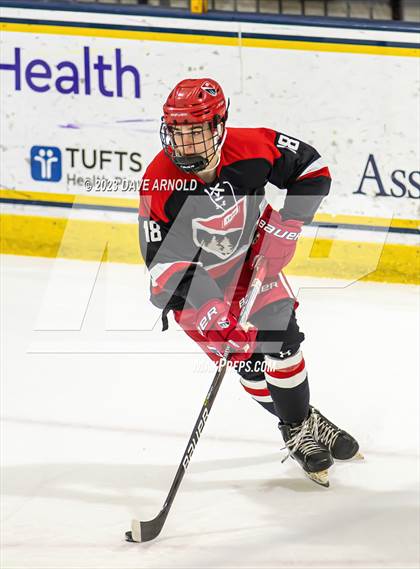 Thumbnail 3 in Frederick Gunn vs. Mount St. Charles (True Hockey Prep Cup) photogallery.