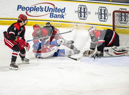 Thumbnail 3 in Frederick Gunn vs. Mount St. Charles (True Hockey Prep Cup) photogallery.