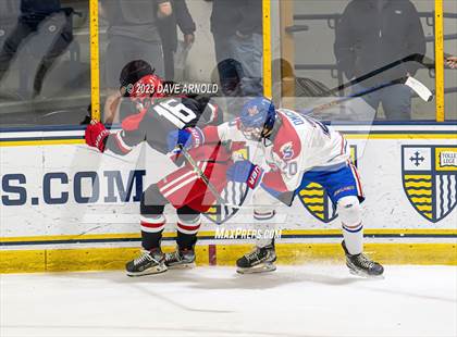 Thumbnail 2 in Frederick Gunn vs. Mount St. Charles (True Hockey Prep Cup) photogallery.