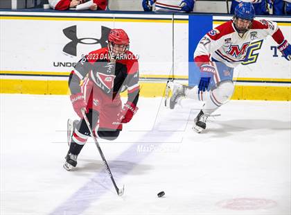 Thumbnail 3 in Frederick Gunn vs. Mount St. Charles (True Hockey Prep Cup) photogallery.
