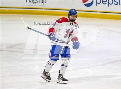 Thumbnail 3 in Frederick Gunn vs. Mount St. Charles (True Hockey Prep Cup) photogallery.
