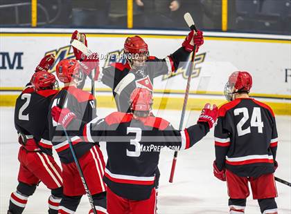 Thumbnail 2 in Frederick Gunn vs. Mount St. Charles (True Hockey Prep Cup) photogallery.