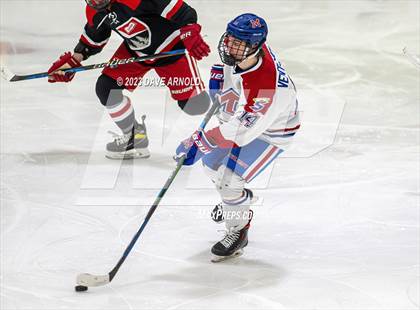 Thumbnail 2 in Frederick Gunn vs. Mount St. Charles (True Hockey Prep Cup) photogallery.