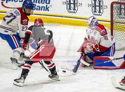 Thumbnail 3 in Frederick Gunn vs. Mount St. Charles (True Hockey Prep Cup) photogallery.