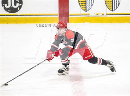 Thumbnail 3 in Frederick Gunn vs. Mount St. Charles (True Hockey Prep Cup) photogallery.