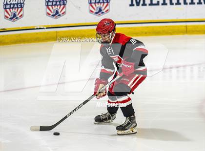 Thumbnail 3 in Frederick Gunn vs. Mount St. Charles (True Hockey Prep Cup) photogallery.