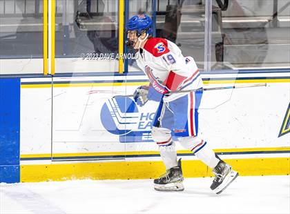 Thumbnail 2 in Frederick Gunn vs. Mount St. Charles (True Hockey Prep Cup) photogallery.