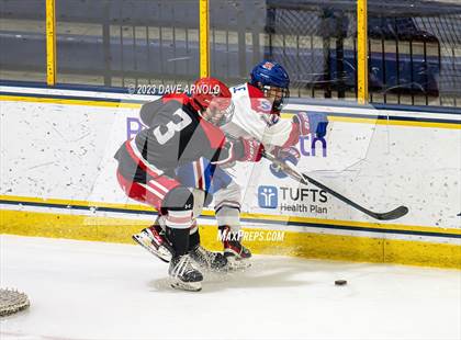 Thumbnail 2 in Frederick Gunn vs. Mount St. Charles (True Hockey Prep Cup) photogallery.