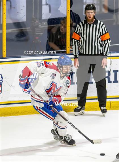 Thumbnail 2 in Frederick Gunn vs. Mount St. Charles (True Hockey Prep Cup) photogallery.
