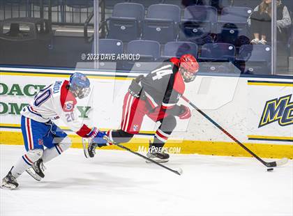 Thumbnail 2 in Frederick Gunn vs. Mount St. Charles (True Hockey Prep Cup) photogallery.