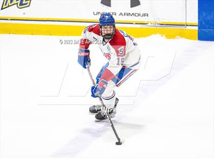 Thumbnail 3 in Frederick Gunn vs. Mount St. Charles (True Hockey Prep Cup) photogallery.