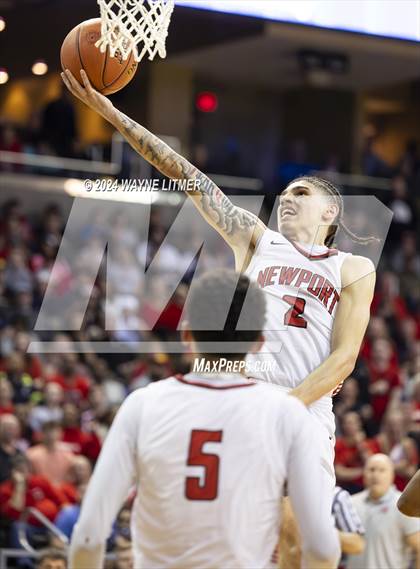 Thumbnail 1 in Cooper vs Newport (2024 9th Region Boys Basketball Tournament) photogallery.