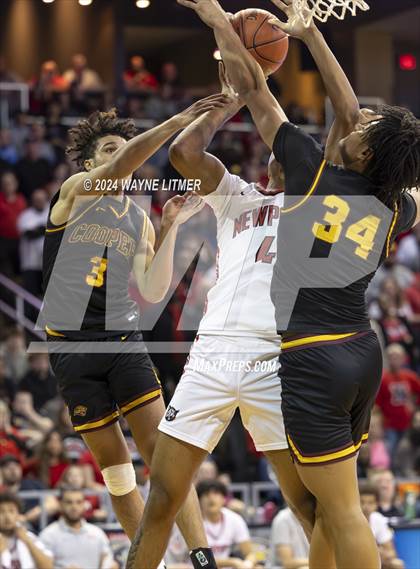 Thumbnail 2 in Cooper vs Newport (2024 9th Region Boys Basketball Tournament) photogallery.