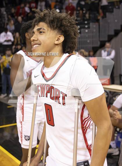 Thumbnail 1 in Cooper vs Newport (2024 9th Region Boys Basketball Tournament) photogallery.