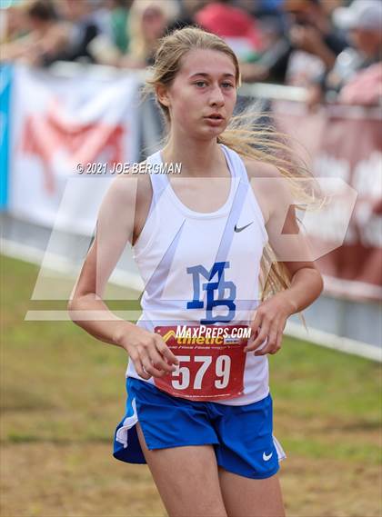 Thumbnail 2 in CIF Central Section Cross Country Championships (Girls D3 Race) photogallery.