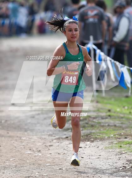 Thumbnail 2 in CIF Central Section Cross Country Championships (Girls D3 Race) photogallery.