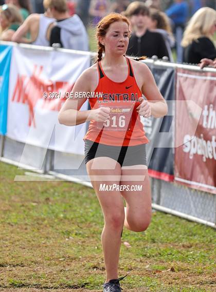 Thumbnail 2 in CIF Central Section Cross Country Championships (Girls D3 Race) photogallery.