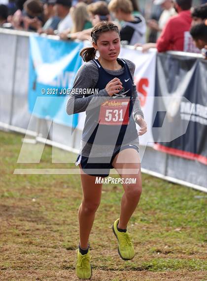 Thumbnail 2 in CIF Central Section Cross Country Championships (Girls D3 Race) photogallery.