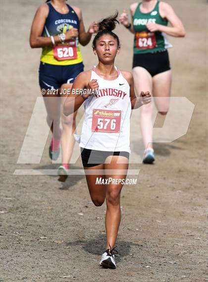 Thumbnail 2 in CIF Central Section Cross Country Championships (Girls D3 Race) photogallery.