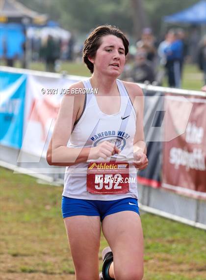 Thumbnail 2 in CIF Central Section Cross Country Championships (Girls D3 Race) photogallery.