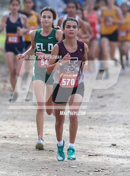 Thumbnail 2 in CIF Central Section Cross Country Championships (Girls D3 Race) photogallery.