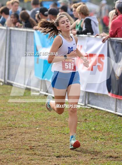 Thumbnail 2 in CIF Central Section Cross Country Championships (Girls D3 Race) photogallery.