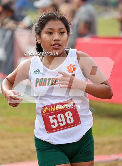 Thumbnail 2 in CIF Central Section Cross Country Championships (Girls D3 Race) photogallery.
