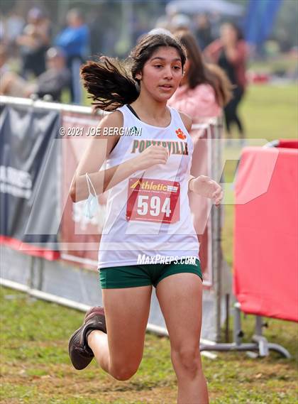 Thumbnail 2 in CIF Central Section Cross Country Championships (Girls D3 Race) photogallery.