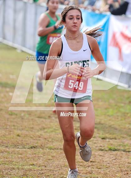 Thumbnail 2 in CIF Central Section Cross Country Championships (Girls D3 Race) photogallery.