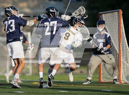 Thumbnail 3 in Webster Thomas vs. Victor (Section 5 Class B Final) photogallery.