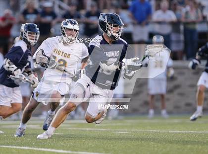 Thumbnail 1 in Webster Thomas vs. Victor (Section 5 Class B Final) photogallery.
