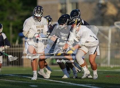 Thumbnail 1 in Webster Thomas vs. Victor (Section 5 Class B Final) photogallery.