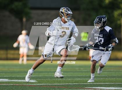 Thumbnail 2 in Webster Thomas vs. Victor (Section 5 Class B Final) photogallery.