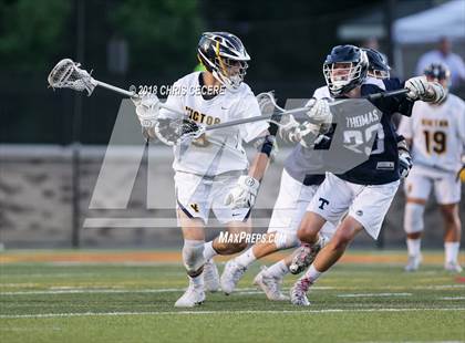 Thumbnail 3 in Webster Thomas vs. Victor (Section 5 Class B Final) photogallery.