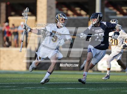 Thumbnail 3 in Webster Thomas vs. Victor (Section 5 Class B Final) photogallery.