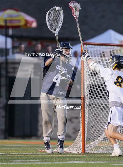 Thumbnail 1 in Webster Thomas vs. Victor (Section 5 Class B Final) photogallery.