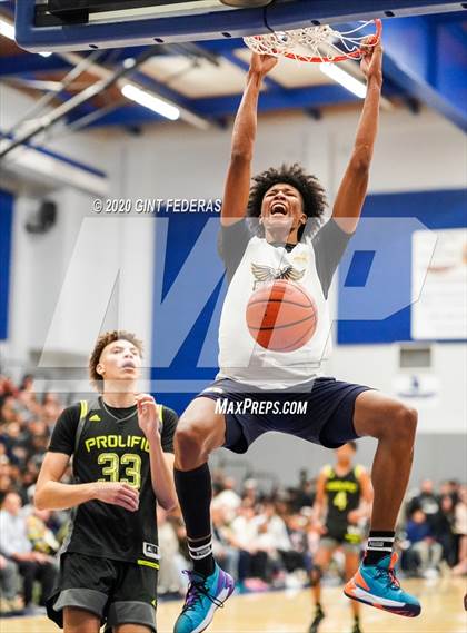 Thumbnail 2 in Prolific Prep of Napa Christian vs. Dream City Christian (Crush in the Valley) photogallery.
