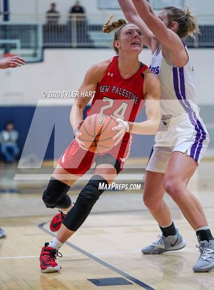 Thumbnail 2 in New Palestine vs. Brownsburg (IHSAA 4A Fourth Round Playoff) photogallery.