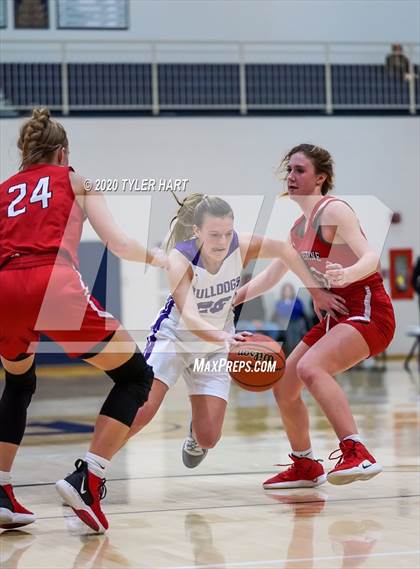 Thumbnail 3 in New Palestine vs. Brownsburg (IHSAA 4A Fourth Round Playoff) photogallery.