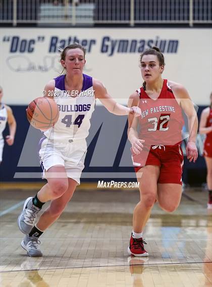 Thumbnail 1 in New Palestine vs. Brownsburg (IHSAA 4A Fourth Round Playoff) photogallery.