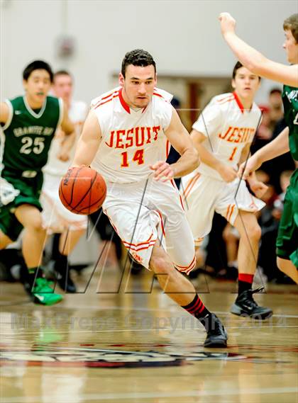 Thumbnail 3 in Granite Bay vs. Jesuit (CIF SJS D1 Playoff) photogallery.