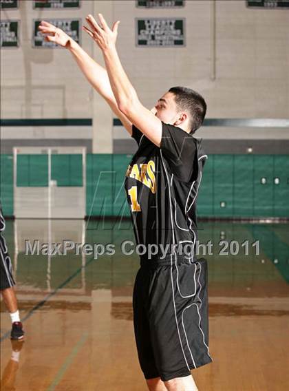 Thumbnail 1 in Huntington Park College-Ready Academy vs. Pilibos (Tip-Off Classic) photogallery.