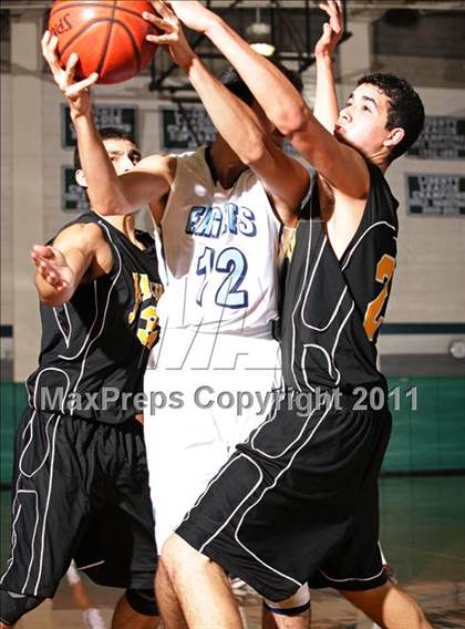 Thumbnail 1 in Huntington Park College-Ready Academy vs. Pilibos (Tip-Off Classic) photogallery.