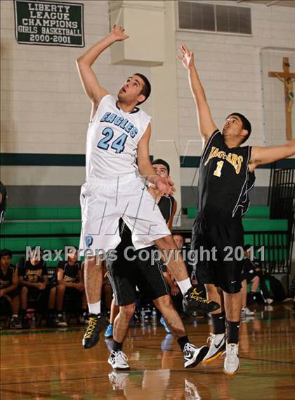 Thumbnail 1 in Huntington Park College-Ready Academy vs. Pilibos (Tip-Off Classic) photogallery.