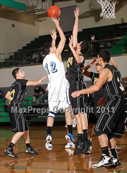 Thumbnail 1 in Huntington Park College-Ready Academy vs. Pilibos (Tip-Off Classic) photogallery.