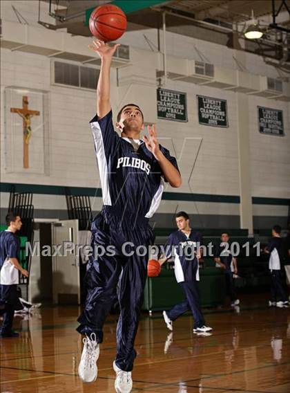 Thumbnail 2 in Huntington Park College-Ready Academy vs. Pilibos (Tip-Off Classic) photogallery.