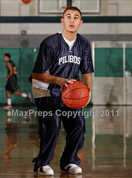 Thumbnail 1 in Huntington Park College-Ready Academy vs. Pilibos (Tip-Off Classic) photogallery.