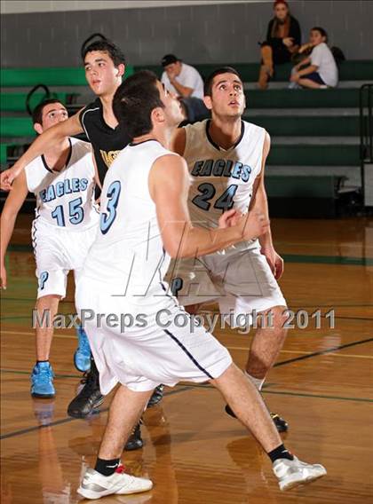 Thumbnail 2 in Huntington Park College-Ready Academy vs. Pilibos (Tip-Off Classic) photogallery.
